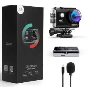 günstige Action-Cam COOAU Action Cam HD 4K 20MP WiFi