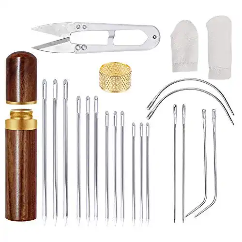 Ledernadel Namner 22 Stücke Leder Nadeln Set
