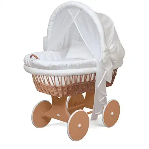 Stubenwagen Waldin Baby-Set mit Ausstattung, XXL, Bollerwagen