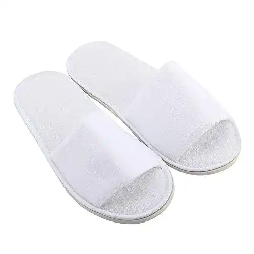 Hotelslipper Groupcow 10 Paar Frottierslipper Universalgröße weiß