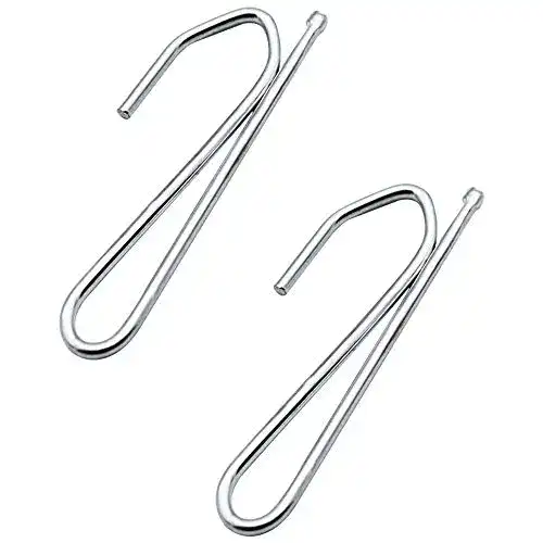 Gardinenhaken PTwj S 30 Packung Gardinenröllchen, Silber