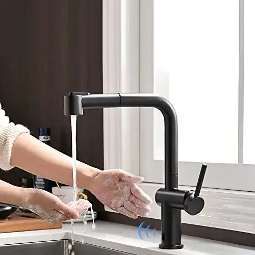 Sensor-Armatur TIMACO Infrarot Sensor Schwarz Wasserhahn