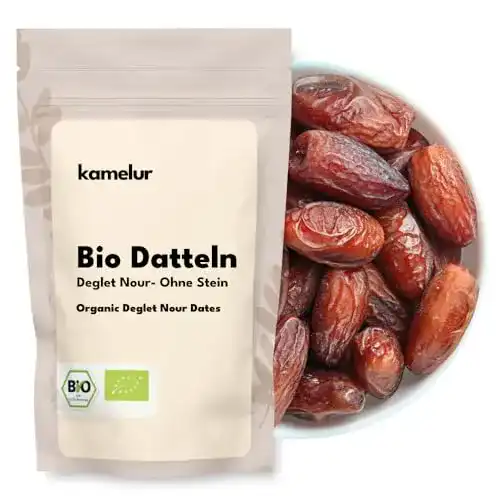 Getrocknete Datteln Kamelur 1kg BIO Datteln Deglet Nour