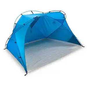 Strandmuschel outdoorer große Santorin Alu Air – XXL Strandzelt