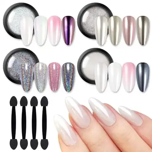Nagel-Puder BORN PRETTY Nagel Puder Set mit Shining Effekt