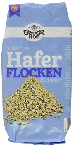 Haferflocken Bauckhof Kleinblatt glutenfrei, (4 x 475 g) – Bio