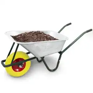 Schubkarre BITUXX ® 100L / 250Kg Schiebkarre Bau Verzinkt