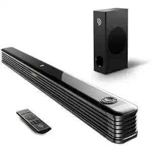 Soundbar bis 200 Euro POWBUZZ mit kabellos Subwoofer 2.1 Kanal
