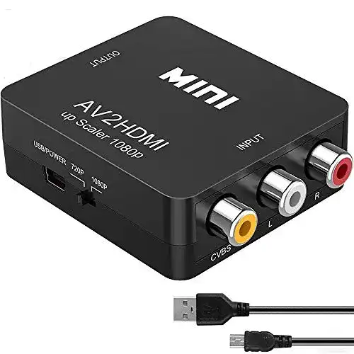 Upscaler faersi RCA auf HDMI Adapter, 1080P RCA HDMI Adapter