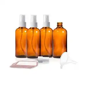 Sprühflasche 50ml Sayano, 4 x 50ml Apotheker Braunglas