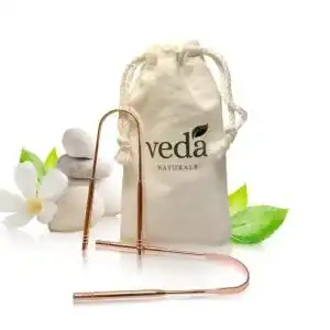 Zungenreiniger Kupfer veda NATURALS 2x Recycelte Verpackung