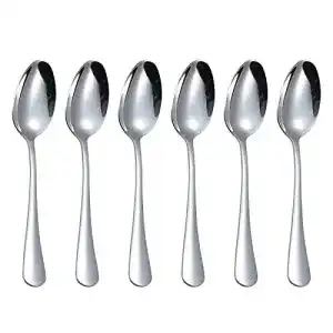Esslöffel QUCHER 7.2″ Suppentassenlöffel Edelstahl 6 Stück