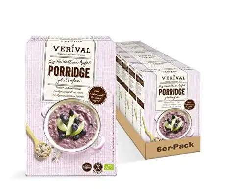 Porridge Verival Heidelbeer Apfel | 6 x 350g | vegan | ohne Palmöl