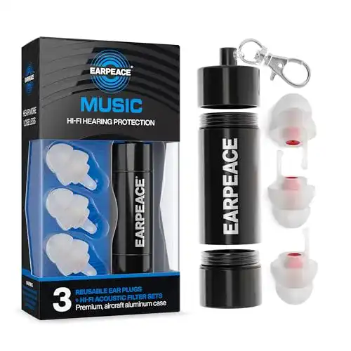 Konzert-Ohrstöpsel EarPeace Ohrstöpsel Musik Standard Größe