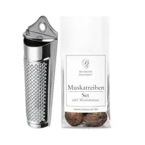 Muskatnuss BOOMERS GOURMET – Muskatreibe mit Behälter