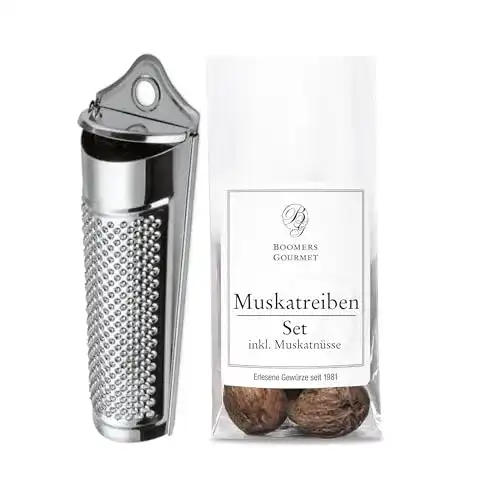 Muskatnuss BOOMERS GOURMET – Muskatreibe mit Behälter