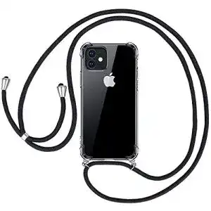 Handykette omitium für iPhone 12/12 Pro, Transparent mit Band