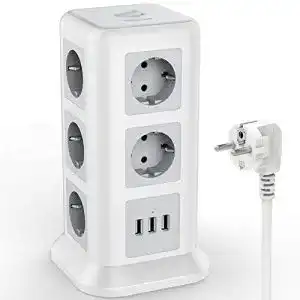 Tessan-USB-Steckdose TESSAN Mehrfachsteckdose USB, 11 Fach