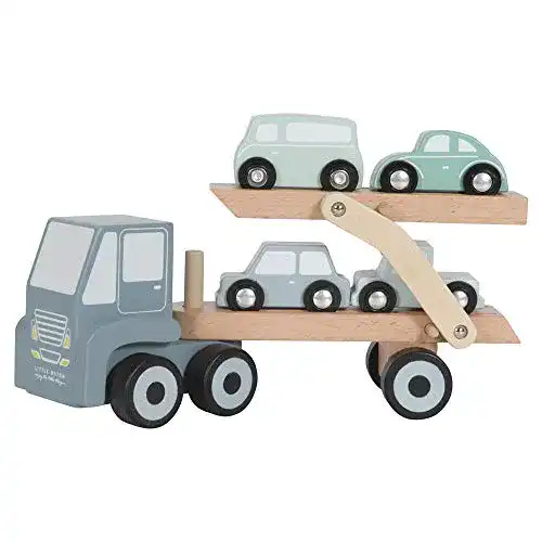 Little-Dutch-Holzspielzeug Little Dutch Auto-Transporter 4 Autos