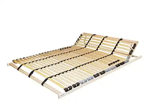 Lattenrost 140 x 200 cm TAURO 22921 7-Zonen, Kopfteil verstellbar