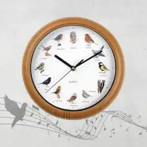 Vogeluhr EASYmaxx Wanduhr mit 12 Singvogelstimmen