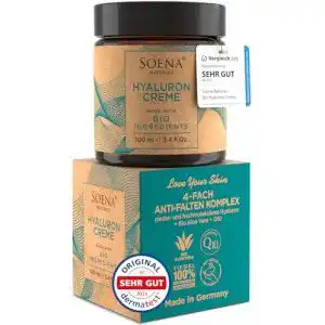 Gesichtscreme Herren Soena BIO HYALURON CREME +Q10 Hyaluronsäure