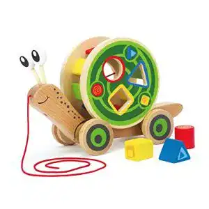Hape-Holzspielzeug Hape E0349 Schnecke Ziehspielzeug
