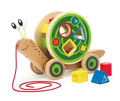 Hape-Holzspielzeug Hape E0349 Schnecke Ziehspielzeug
