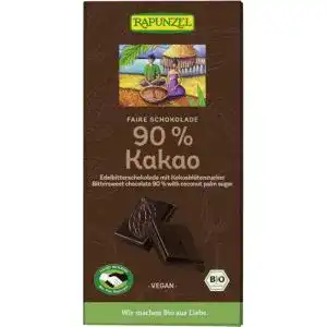 Rapunzel-Schokolade Rapunzel Bio Bitterschokolade 90% Kakao
