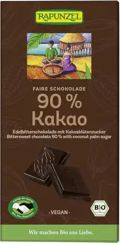 Rapunzel-Schokolade Rapunzel Bio Bitterschokolade 90% Kakao