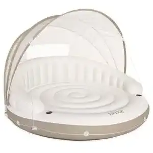 Badeinsel Intex 58292EU – Aufblasbare Lounge, Liegeinsel Canopy