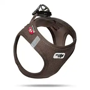 Y-Geschirr Hund Curli Geschirr Vest Air-Mesh, braun, XS, VA-BR-XS