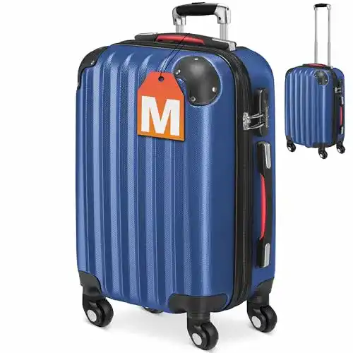Hartschalenkoffer Monzana Trolley | mit Schloss | 4 Rollen