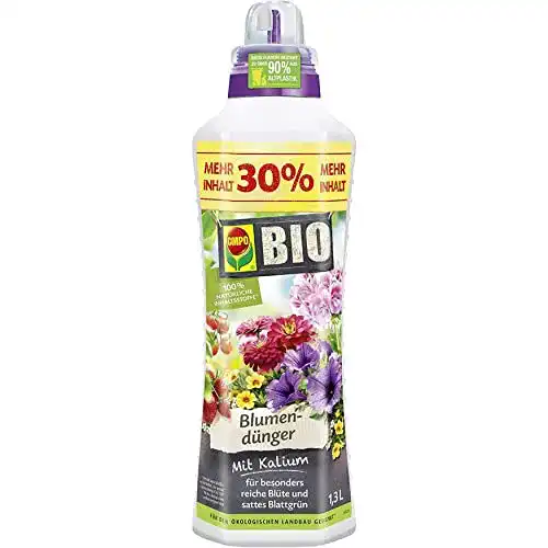 Die beste Bio-Dünger flüssig Compo BIO Blumendünger, 1,3 Liter 2026 Test Bestseller Bio-Dünger flüssig Compo BIO Blumendünger, 1,3 Liter