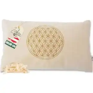 Zirbenkissen myZirbe Blume des Lebens mit Inlett 30×50 cm