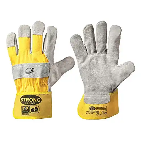 Arbeitshandschuhe stronghand Profi Mammut aus Rindspaltleder