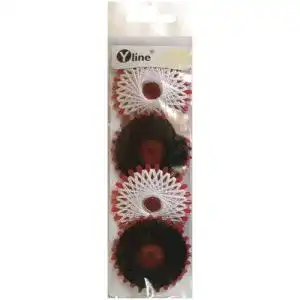 Sternzwirn Yline 4 Sterne a. 20 m Polyester schwarz & weiß