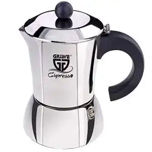 Espressokocher-Induktion GRÄWE, aus Edelstahl für 4 Tassen