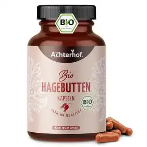 Hagebuttenextrakt vom-Achterhof, hochdosiert BIO, 180 Stück