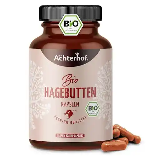 Hagebuttenextrakt vom-Achterhof, hochdosiert BIO, 180 Stück