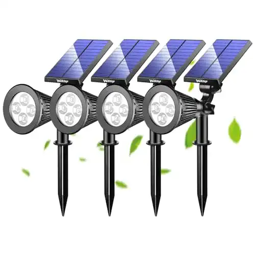 Solarstrahler Wilktop 4x LED Solar Strahler Gartenleuchten