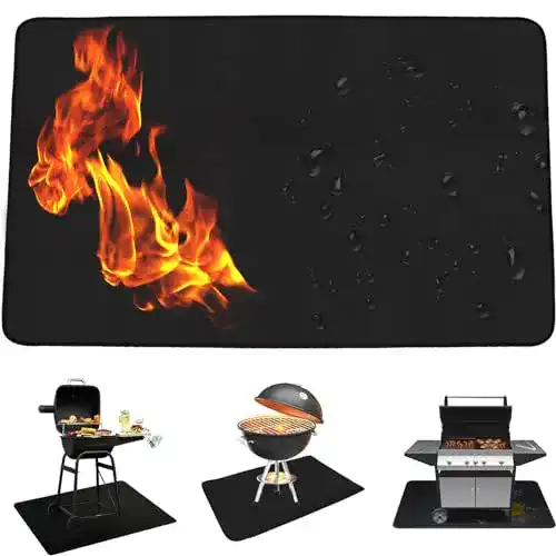Bodenschutzmatte-Grill CHSEEO Feuerfeste Unterlage