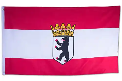 Berlin-Flagge SCAMODA Bundes- und Länderflagge Berlin Bär