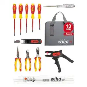 Elektriker-Werkzeugkoffer Wiha Werkzeug Set Elektriker 12-tlg.