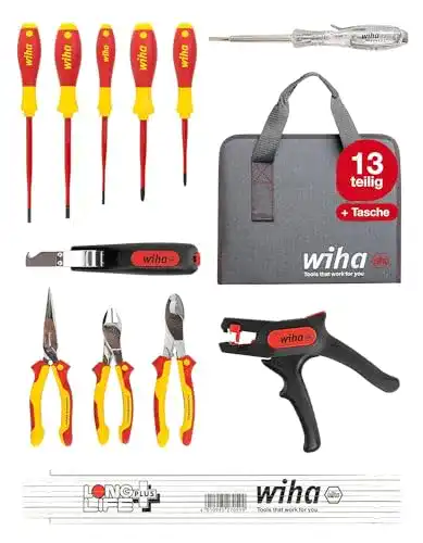 Elektriker-Werkzeugkoffer Wiha Werkzeug Set Elektriker 12-tlg.