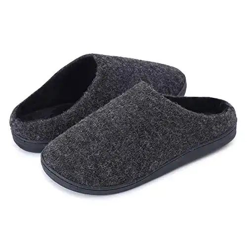 Hausschuhe LeKuni Damen Herren Memory Foam, Plüsch