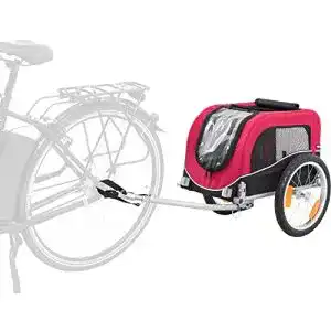 Hundeanhänger TRIXIE 12813 Fahrrad-Anhänger, schwarz/rot