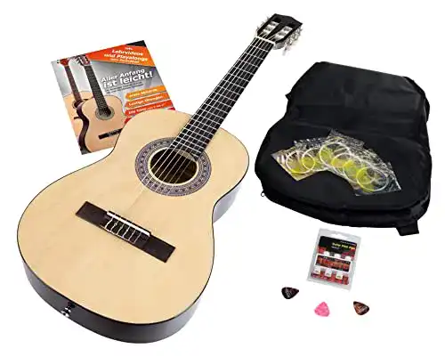 Die beste Kindergitarren Calida Benita 7/8 Konzertgitarre Set 2026 Test Bestseller Kindergitarren Calida Benita 7/8 Konzertgitarre Set