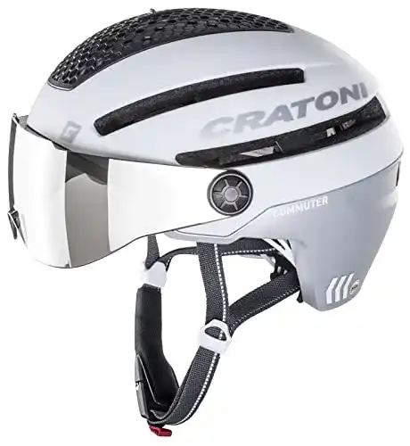 Cratoni-Helm Cratoni Unisex, Commuter Fahrradhelm, Weiß Matt