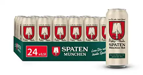 Helles Bier Spaten Münchner Hell Dosenbier EINWEG 24 x 0.5 l